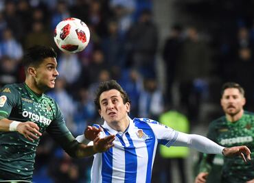 Sin Lainez ni Guardado, Real Betis elimina a la Real Sociedad de la Copa del Rey