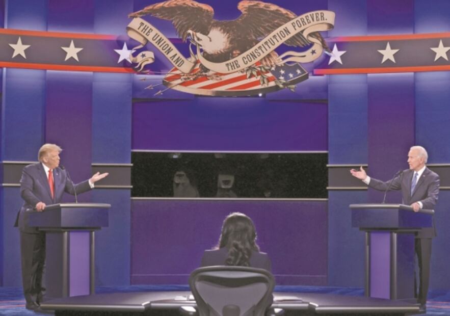 Trump y Biden al fin debaten; nada cambia