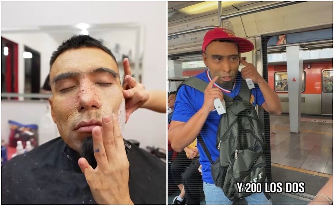 El youtuber paso un día como vendedor en la línea 2 de STC Metro. Foto: Redes Sociales