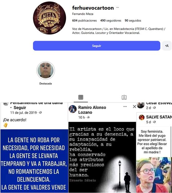 Esta fue la última publicación de Fernando Meza, actor de doblaje y cofundador de Huevocartoon. Foto: Captura de pantalla