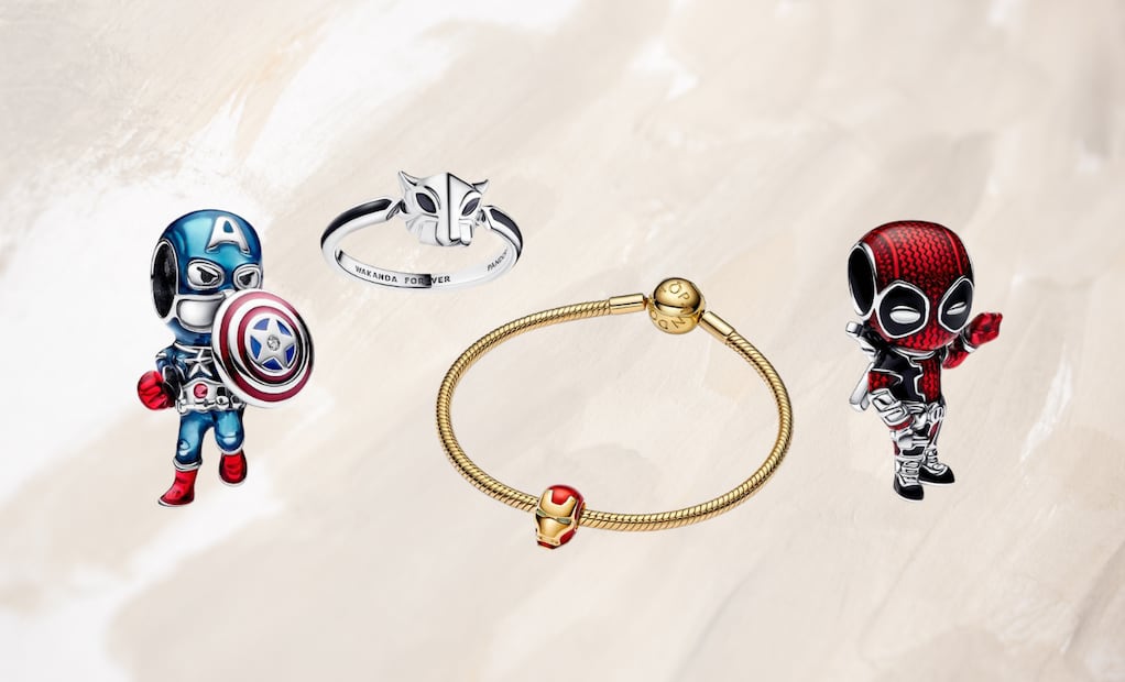 Pandora cuenta con una colección inspirada en Marvel. Fotos: Pandora