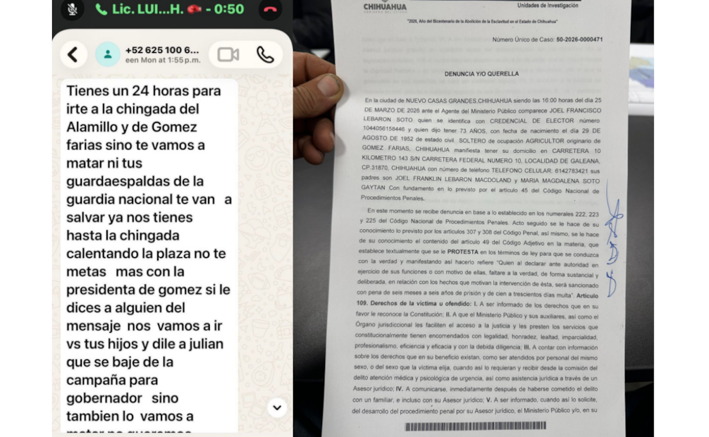 Julián LeBarón denuncia amenazas en su contra y de su familia; piden bajar sus aspiraciones de candidato a gobernador de Chihuahua.
Foto: Especial.