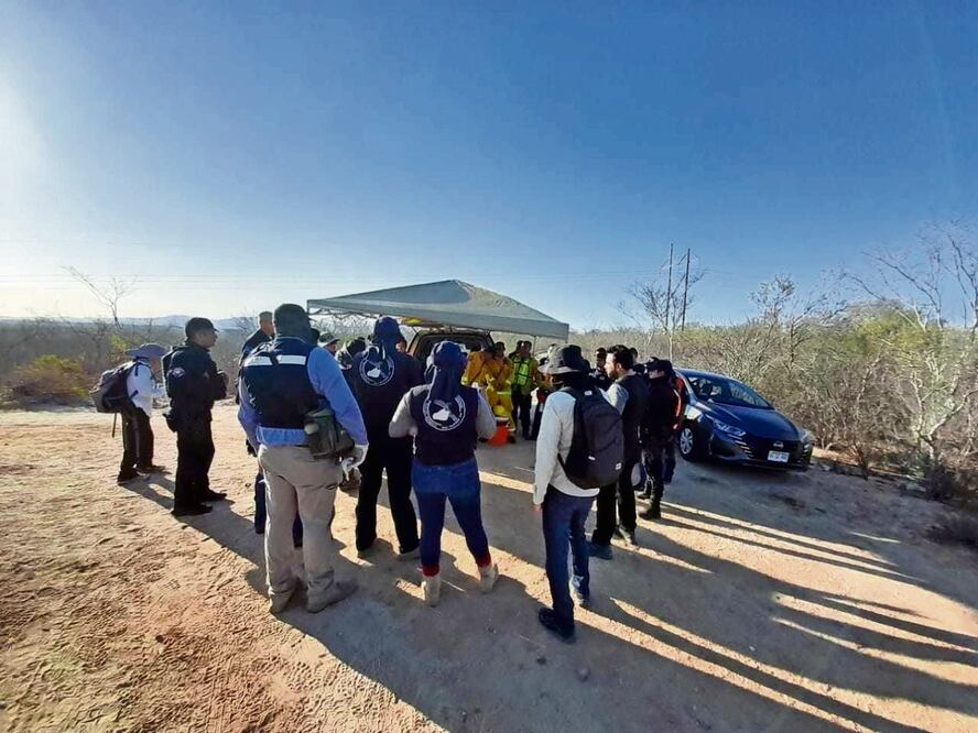Brigada de la Comisión Estatal de Búsqueda Foto: Especial