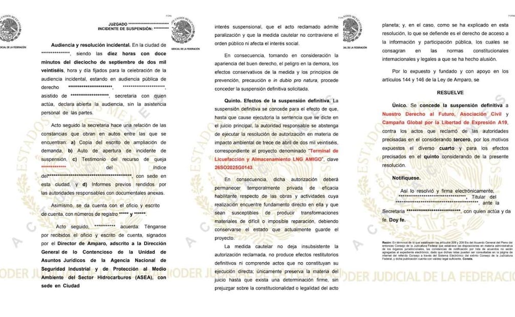 El nuevo fallo ocurre después de diversos cuestionamientos planteados por organizaciones ambientales respecto al procedimiento de evaluación del proyecto.
(23/09/26)
Foto: Especial.
