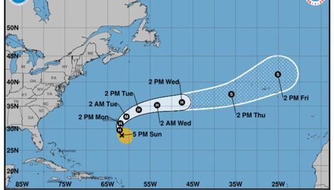 “Gabrielle” se convierte en huracán en aguas del Atlántico; esta es su trayectoria