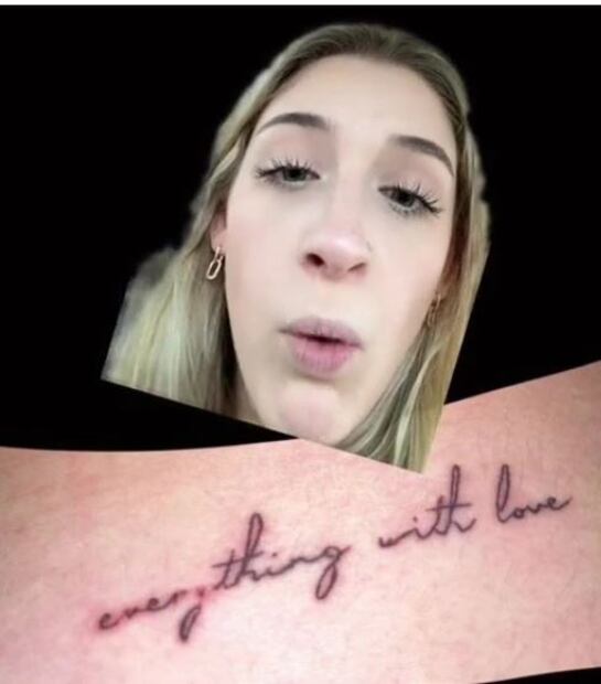 Mujer cambia de tatuador y se le cae la piel a causa de una mala praxis