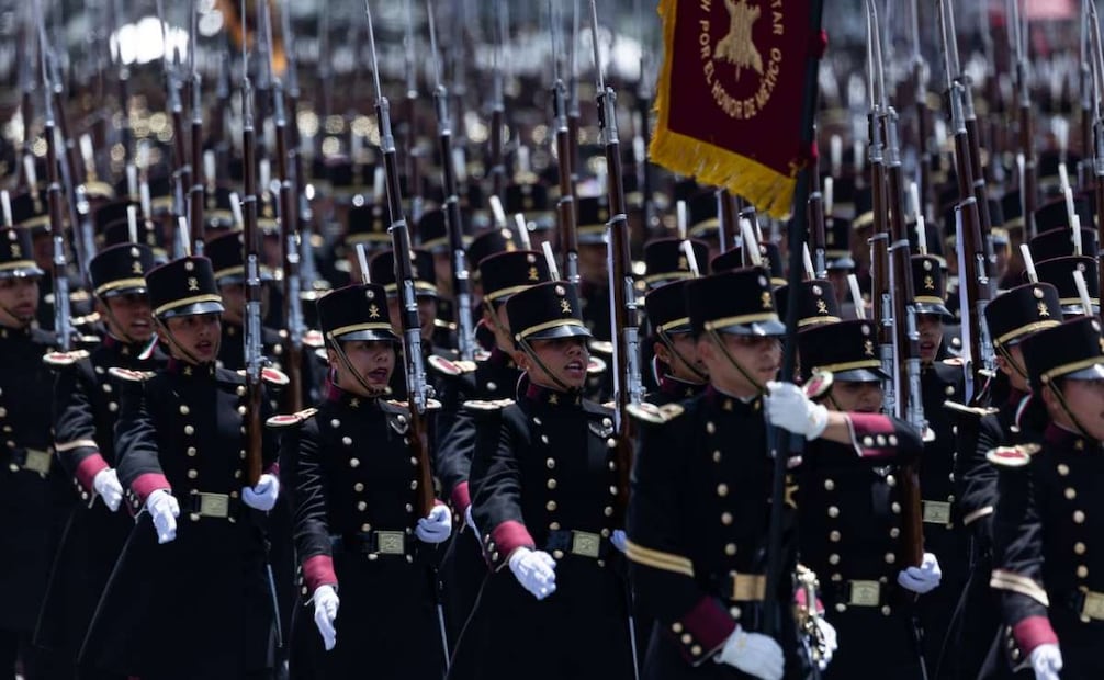 Desfile conmemorativo por el Grito de Independencia: Cadetes del Heroico Colegio Militar (19/09/2026). Foto: Hugo Salvador / EL UNIVERSAL