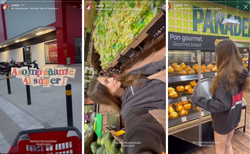 Publicación de Marianne Gonzaga en supuesta colaboración con Soriana. Foto: Instagram @marianne_rc
