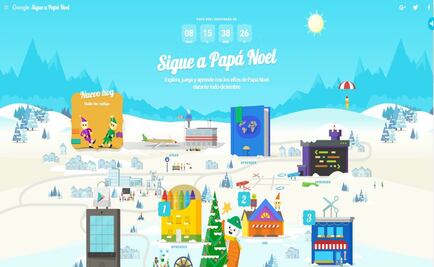Santa se prepara con Google para recibir la navidad