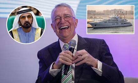Salinas Pliego presume cena en lujoso yate del primer ministro de Emiratos Árabes; así es el barco de Sheikh Mohammed