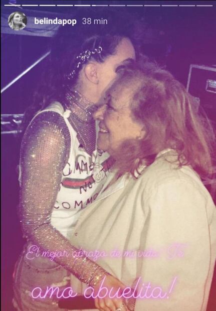 Fallece la abuelita de Belinda, "el peor año de mi vida", lamenta la cantante