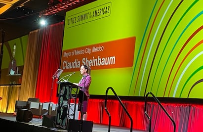 Sheinbaum destaca programas en Cumbre de Ciudades de las Américas en Estados Unidos