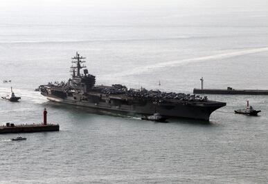 EU despliega otro portaaviones nuclear cerca de la península de Corea