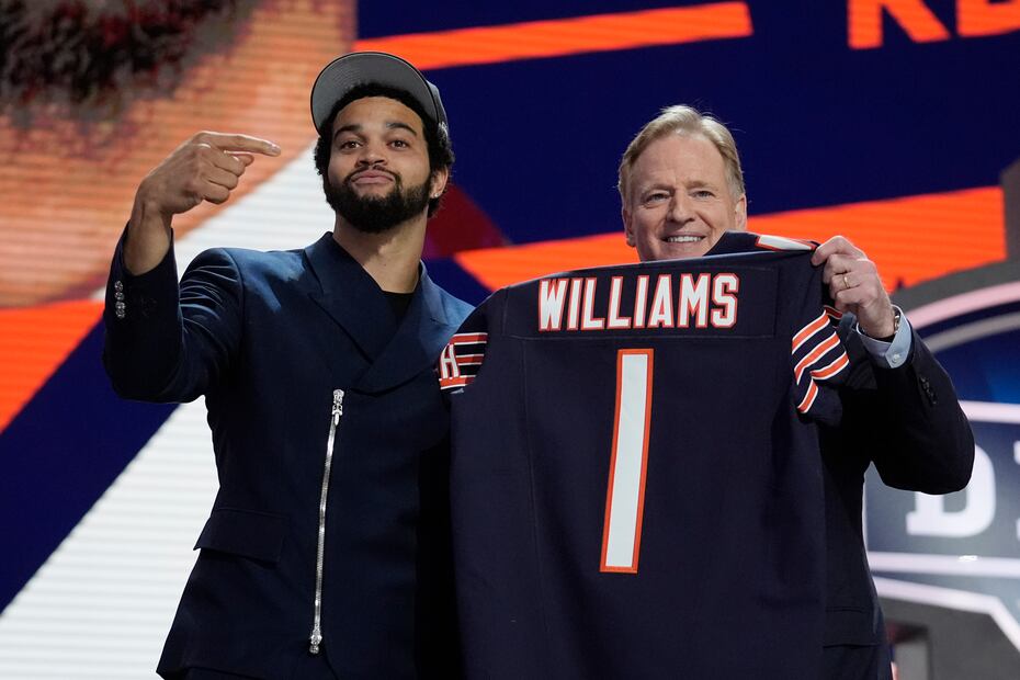Caleb Williams en el pick global del Draft 2024 - Foto: AP
