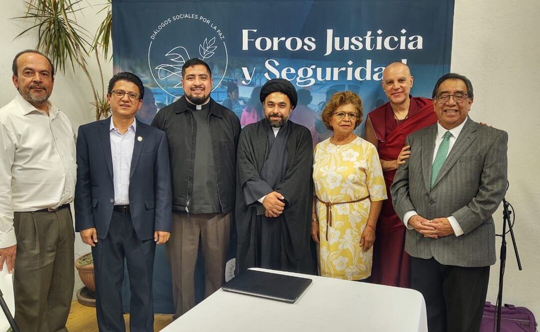 Representantes de organizaciones religiosas en el Foro de Justicia y Seguridad. Foto: Especial