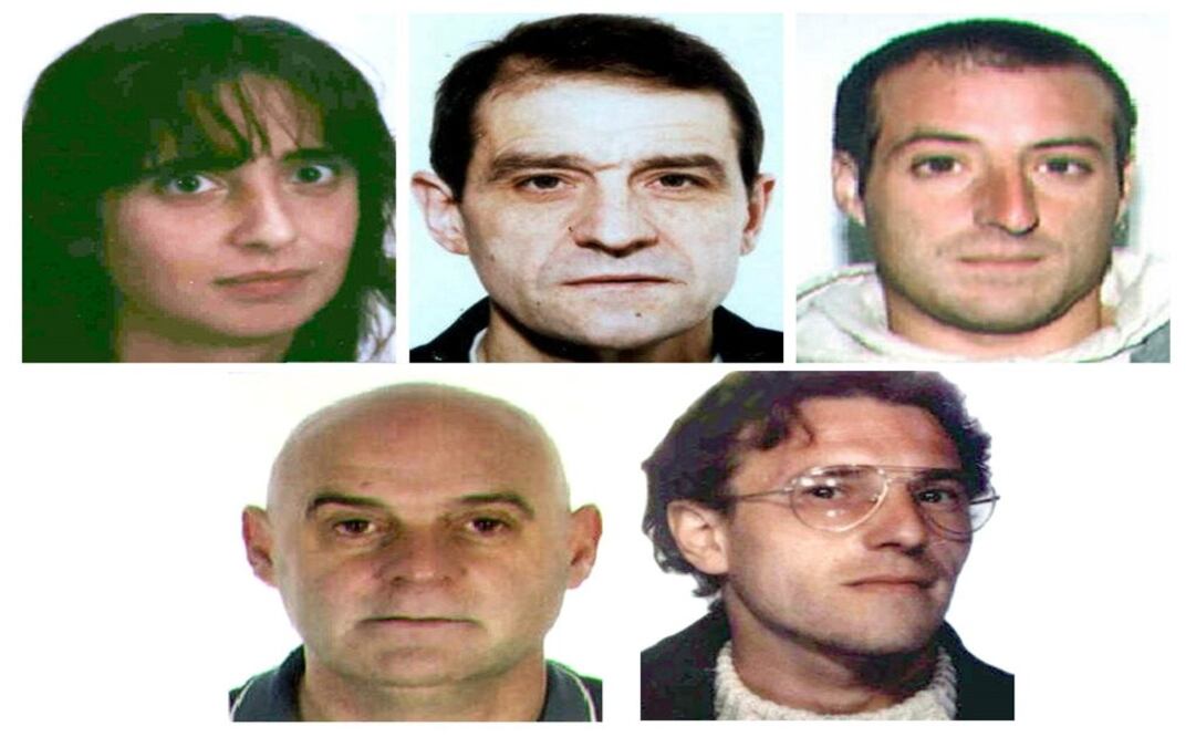 Autoridades situaban a 5 personas en la cúpula de la organización terrorista: Iratxe Sorzabal "Ezpela", José Antonio Urrutikoetxea "Josu Ternera", David Pla "Minzo", Joseba Iñaki de Reta Frutos "Zukaitz" y José Luis Exiolaza "Dienteputo" (Foto: EFE)