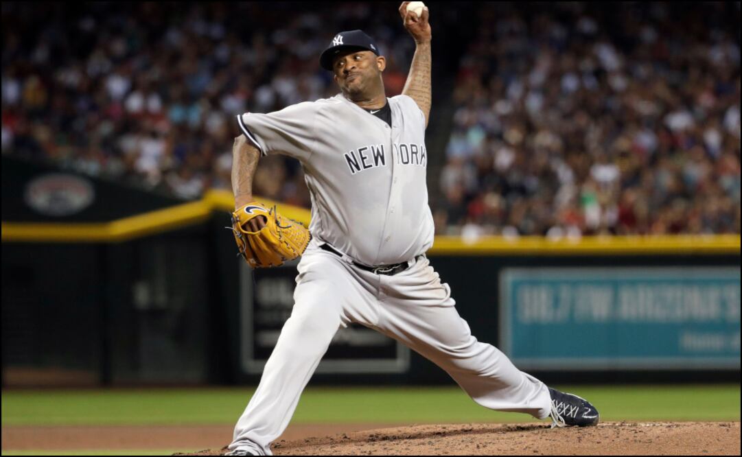 CC Sabathia durante el juego ante Arizona - FOTO: AP