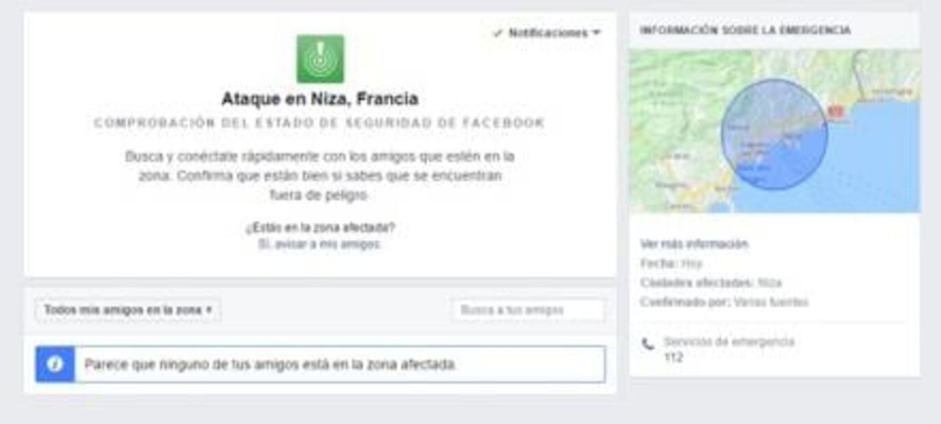 Facebook activa “Safety Check” por ataque en Niza 