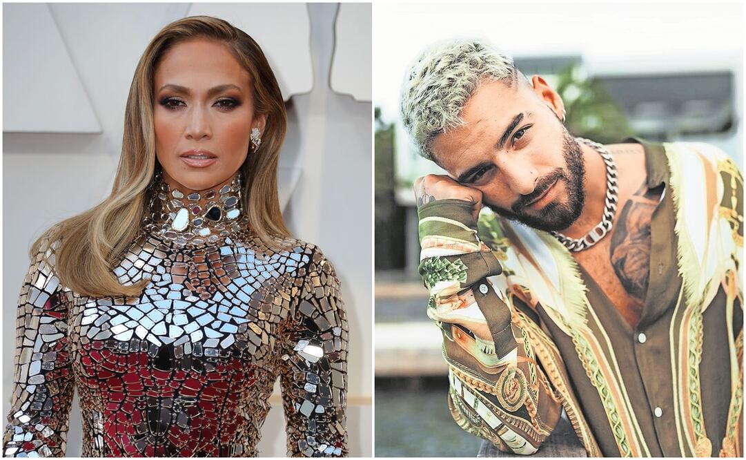 Jennifer Lopez y Maluma. Fotos: EFE y Archivo