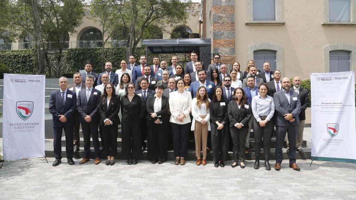Se reúnen secretarios ejecutivos estatales de seguridad pública. Foto: Especial.