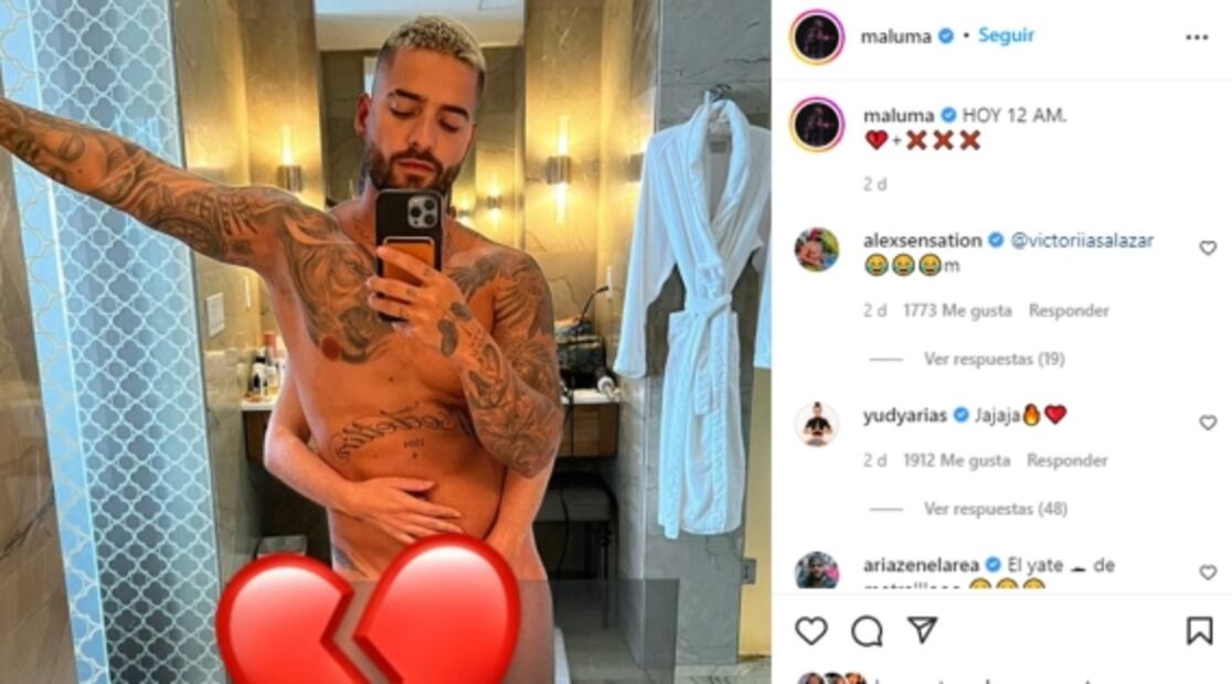 Maluma se desnudó para su amiga