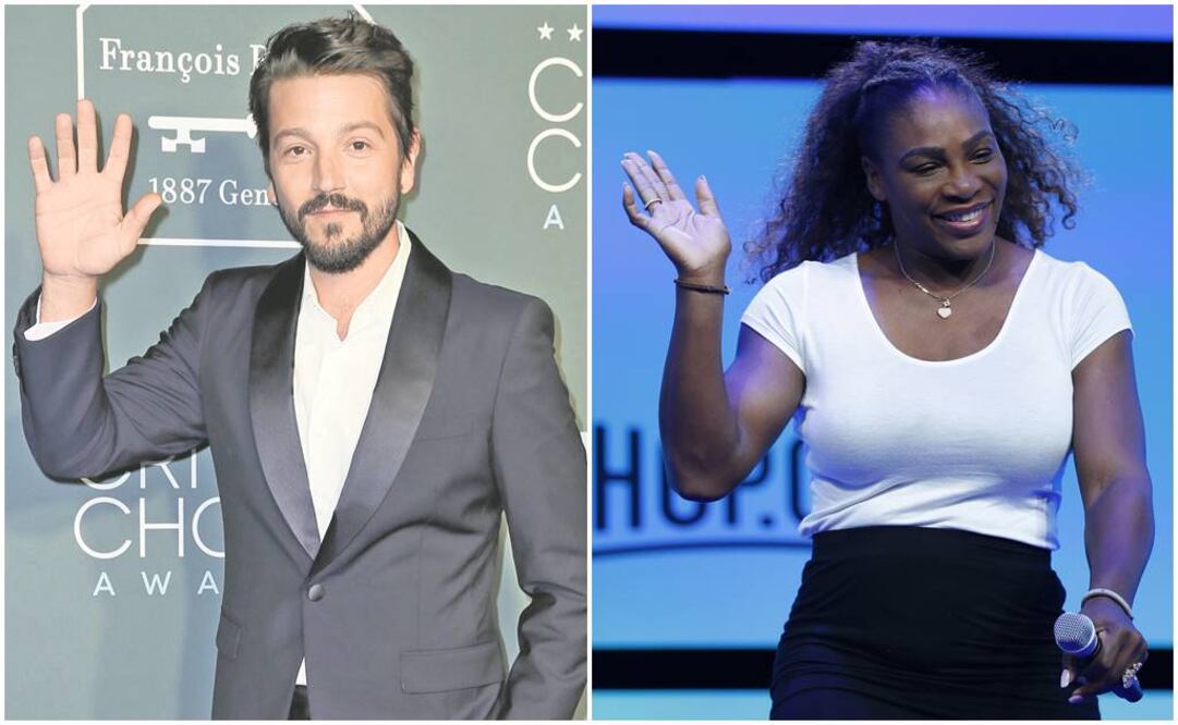 Diego Luna y Serena Williams. Foto: Archivo