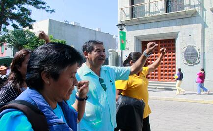 Sección 22 realiza protesta en Oaxaca