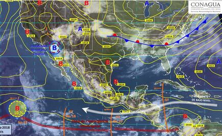 Onda tropical 17 genera tormentas con granizo y actividad eléctrica en el país