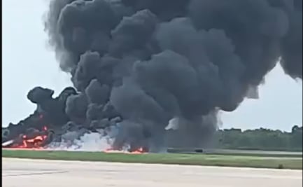 Jet se estrella en aeropuerto de La Romana en República Dominicana; aeronave declaró emergencia antes del incidente