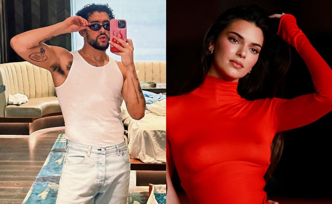 Bad Bunny y Kendall Jenner fueron captados por primera vez juntos en febrero de este año.
Fotos: Instagram y AFP