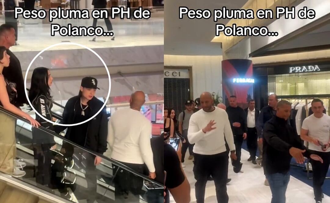 Peso Pluma y Nicki Nicole recorrieron la capital luego del show de la rapera en México. Foto: TikTok @xluisgonzalezx