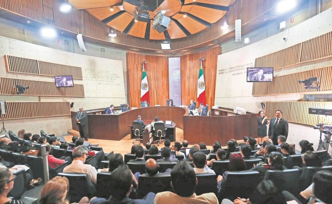 Sesión de la Sala Superior del TEPJF. Foto: Archivo/EL UNIVERSAL 