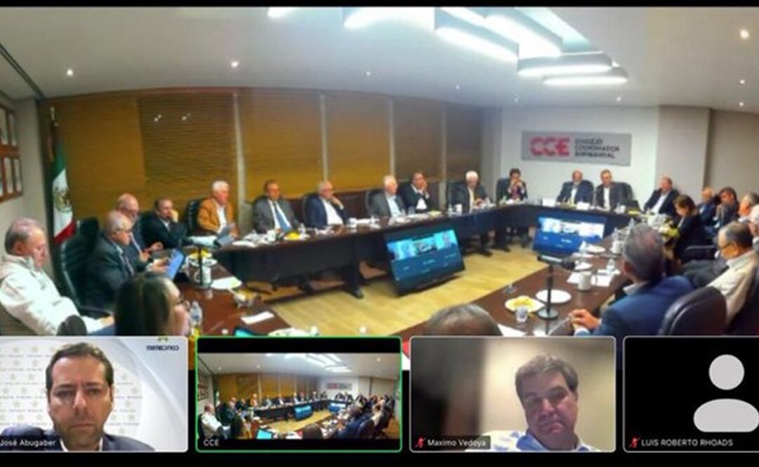 Empresarios del Consejo Coordinador Empresarial (CCE) se reunieron con el empresario de Grupo Carso, Carlos Slim Helú. Foto: X @CONCAMIN