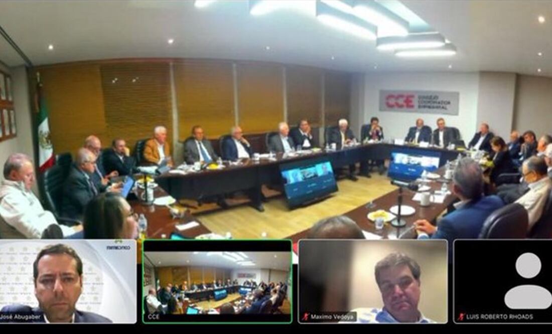 Empresarios del Consejo Coordinador Empresarial (CCE) se reunieron con el empresario de Grupo Carso, Carlos Slim Helú. Foto: X @CONCAMIN