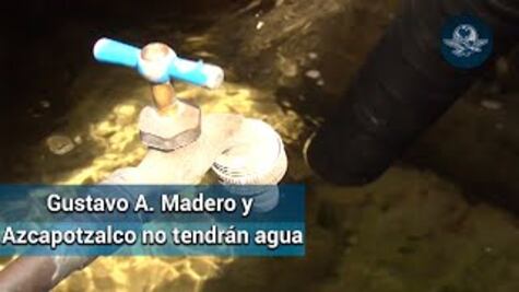 Habrá corte de agua el 27 y 28 de diciembre en CDMX