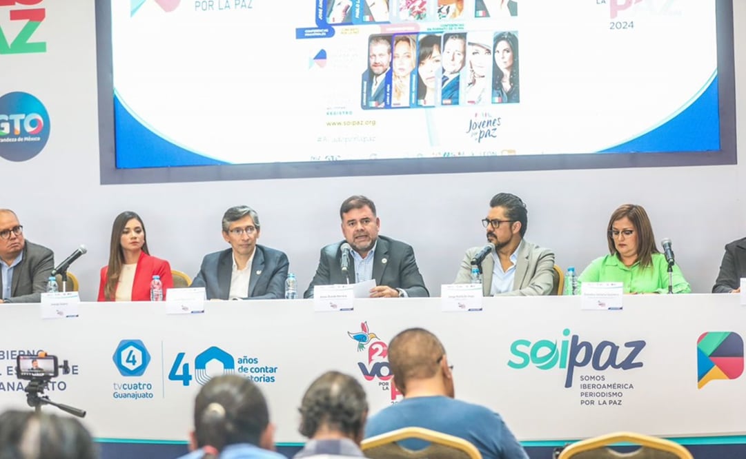 Se lleva a cabo el segundo encuentro de "Voces y Periodismo por la Paz" en Guanajuato. Foto: especial