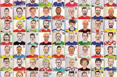 Dibujan estampitas por el alto costo del álbum