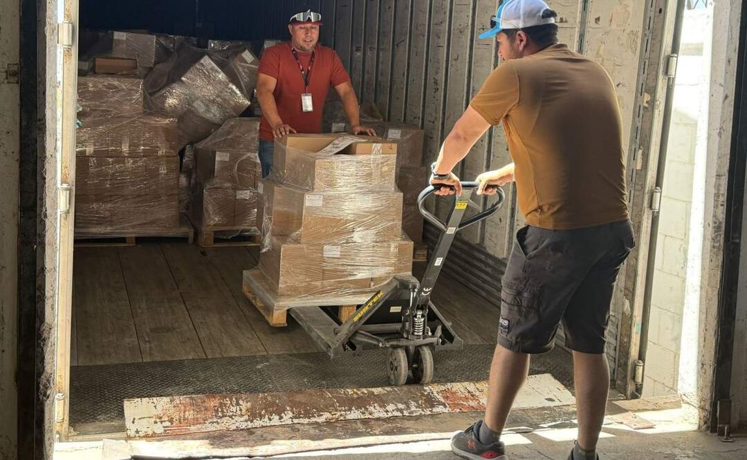 Más de 16 millones de boletas electorales llegan a la bodega del Instituto Estatal Electoral (IEE) en Chihuahua (26/04/2025). Foto: Especial