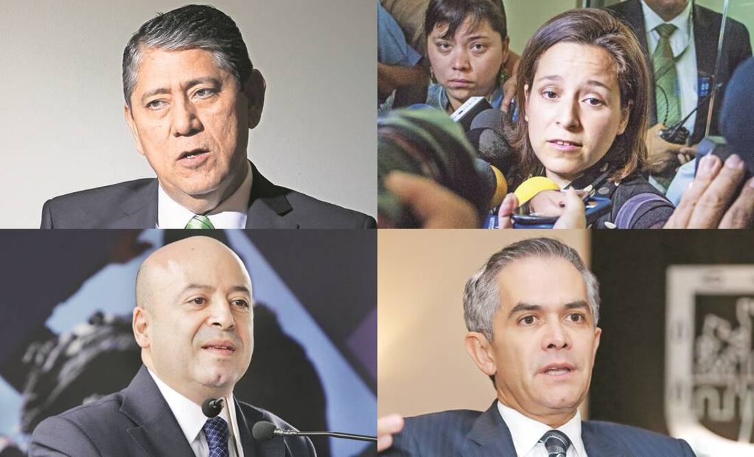 En la foto: Gilberto Higuera Bernal, Layda Negrete (arriba); Renato Sales Heredia, Miguel Ángel Mancera (abajo) (ESPECIAL)