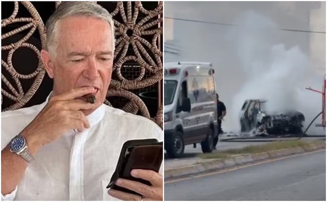 Según los primeros reportes un grupo de sujetos arrojó una granada a la camioneta GMC negra en la que viajaba el delegado. Fotos: Redes Sociales / Especial