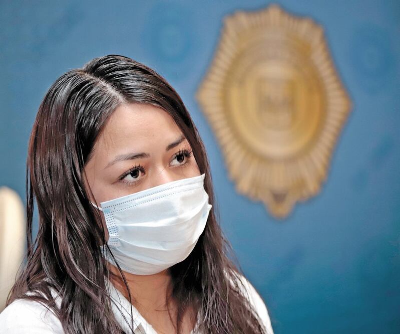 Ivonne Martínez expuso que las mujeres policías denuncian conductas de acoso y que se les piden favores sexuales. Foto: BERENICE FREGOSO. EL UNIVERSAL