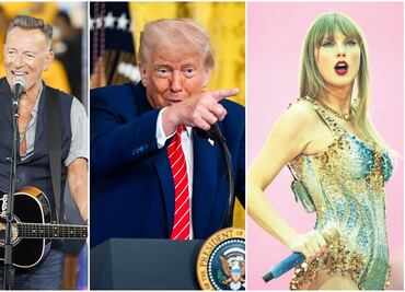 Trump se lanza contra Bruce Springsteen y Taylor Swift; a él lo llama "cretino prepotente"