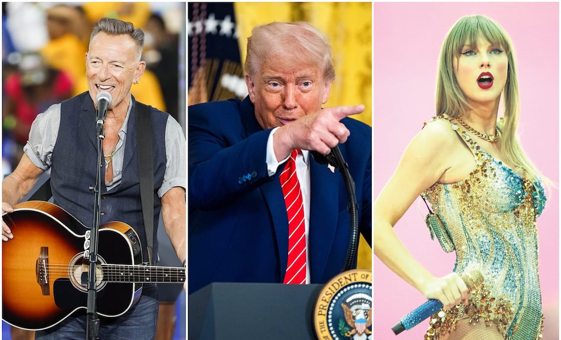 Bruce Springsteen y Taylor Swift fueron criticado por Donald Trump.