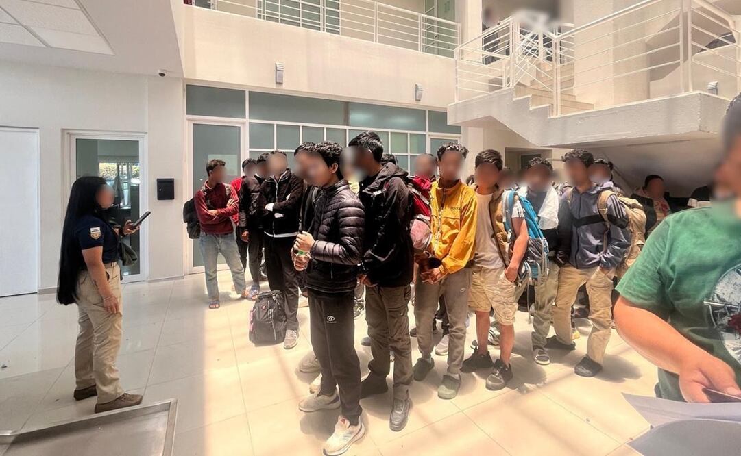 Un total de 85 personas migrantes fueron rescatadas de un predio localizado en el pueblo de San Francisco Tepojaco. Foto: Especial