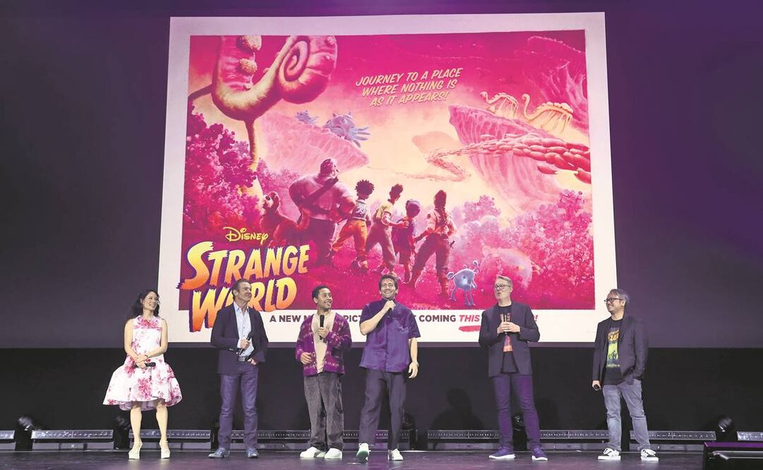 Strange world contará con las voces de Lucy Liu, Dennis Quaid, Jaboukie Young-White, Jake Gyllenhaal; la dirección es de Don Hall.  Foto: DISNEY STUDIOS