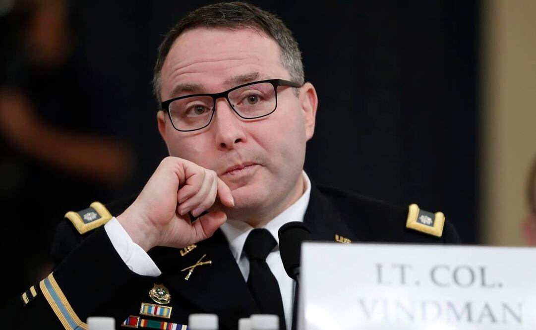 El principal experto en Ucrania del Consejo de Seguridad Nacional (NSC, en inglés) de la Casa Blanca, Alexander Vindman (Foto: AP)