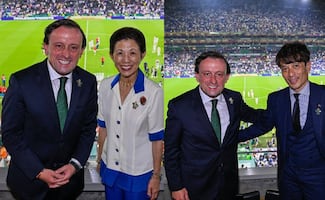Mikel Arriola vio el partido número 1000 de la Copa del Mundo junto a la Princesa de Japón, Hisako de Takamado