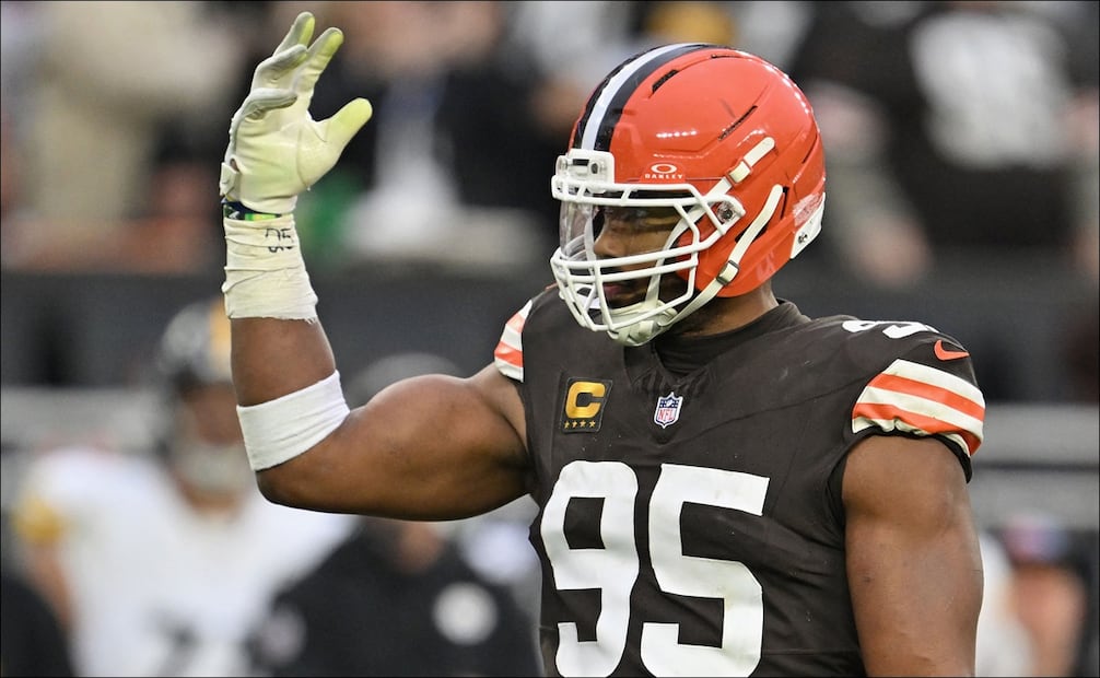 Myles Garrett rompió el récord de capturas en una temporada / Foto: AFP