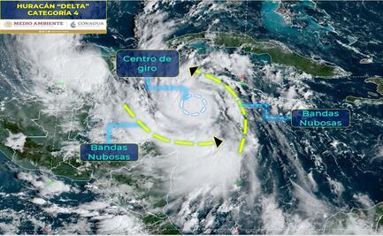 Huracán "Delta" se intensifica a categoría 4