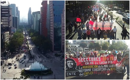 Cierran Reforma, de La Diana a La Palma, por marcha